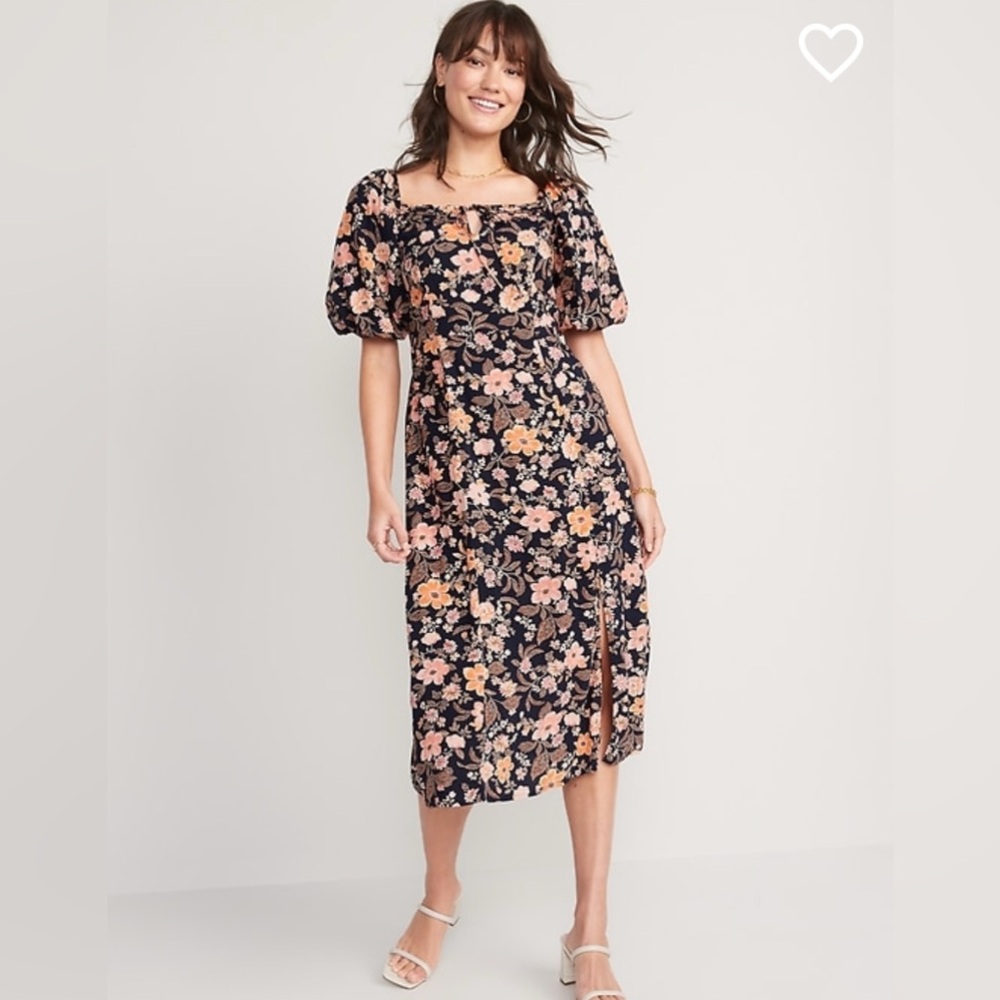 Old Navy Puff Sleeve Dress Size M NWT
